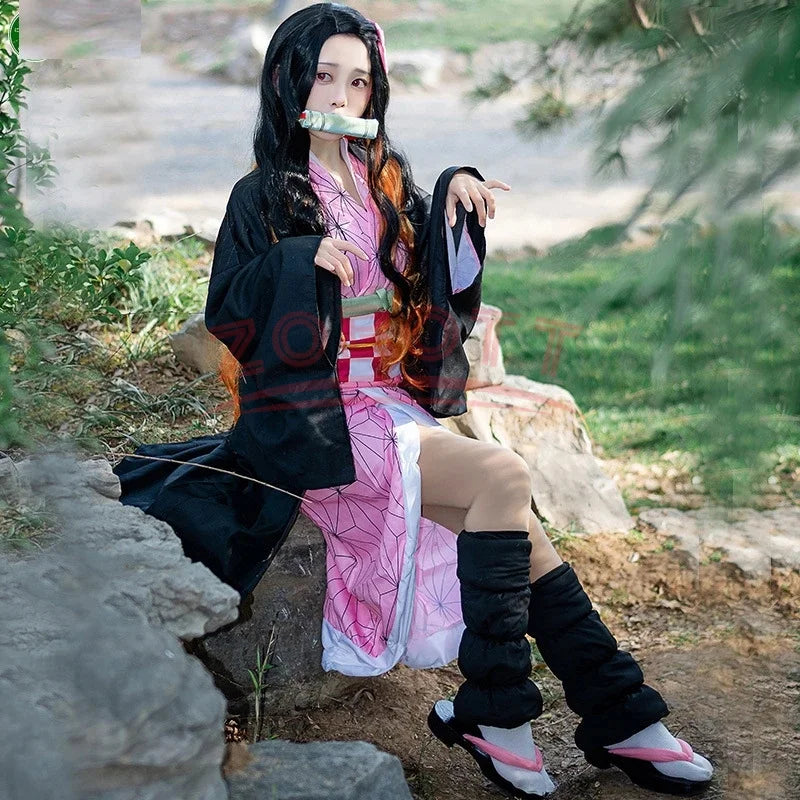 Nezuko Cosplay - Costume + Wig