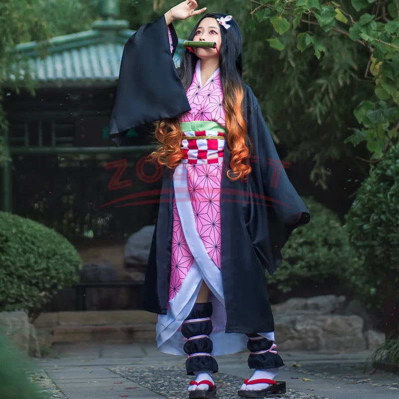 Nezuko Cosplay - Costume + Wig
