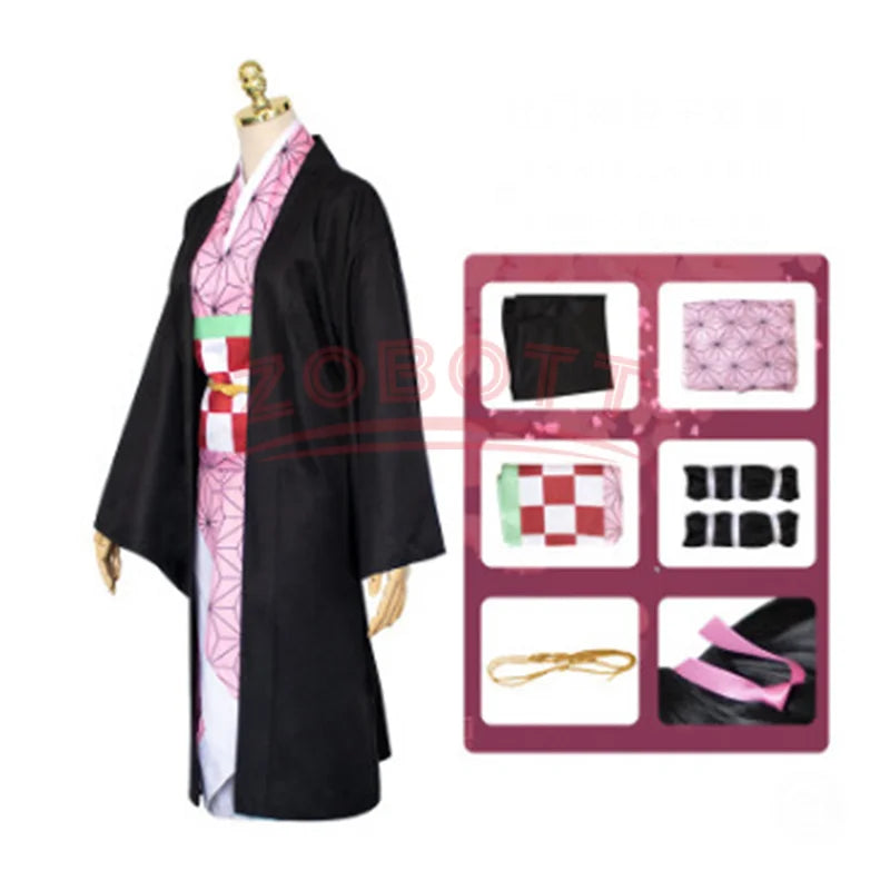Nezuko Cosplay - Costume + Wig