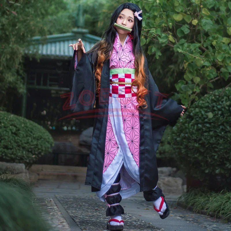 Nezuko Cosplay - Costume + Wig