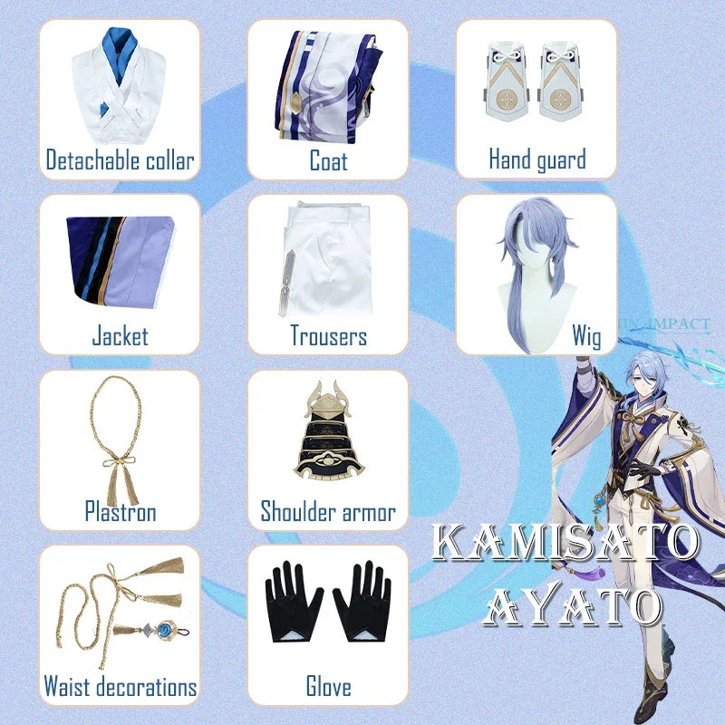 Kamisato Ayato - Costume + Wig