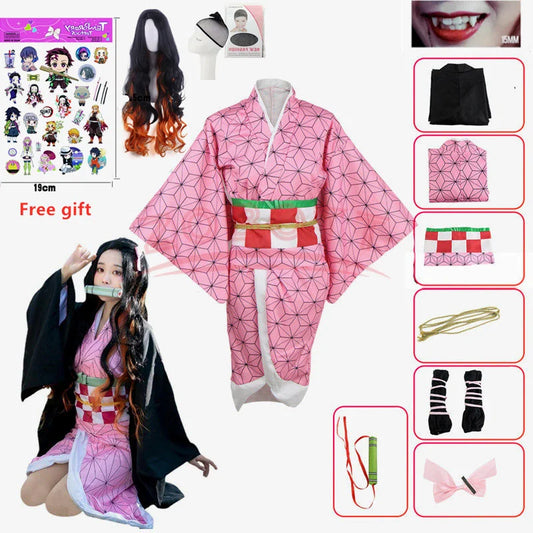 Nezuko Cosplay - Costume + Wig